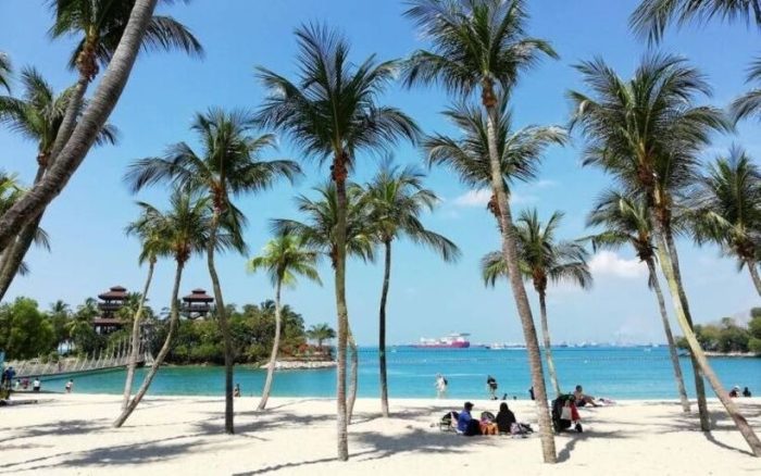 Yoga by the Beach với bờ biển sạch đẹp, Singapore