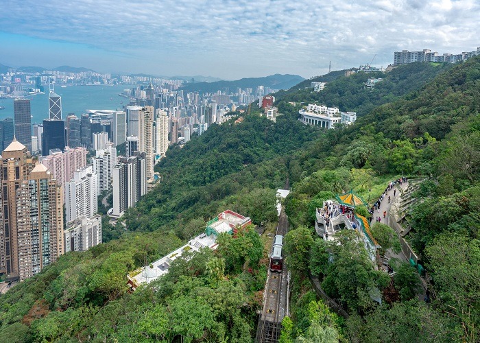 cáp treo lên Victoria Peak