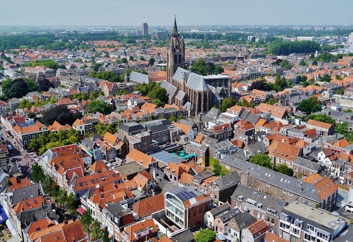 Thành phố Delft Hà Lan.