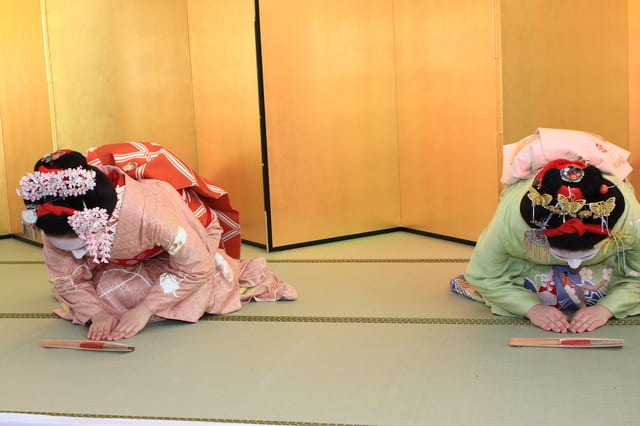 Tham gia các buổi biểu diễn Geisha