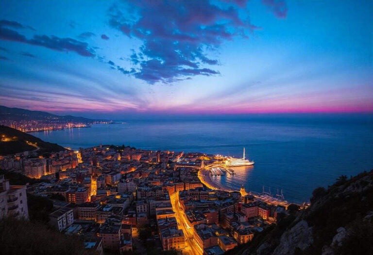 Toàn cảnh thành phố Naples nhìn từ trên cao, với núi Vesuvius ở phía xa