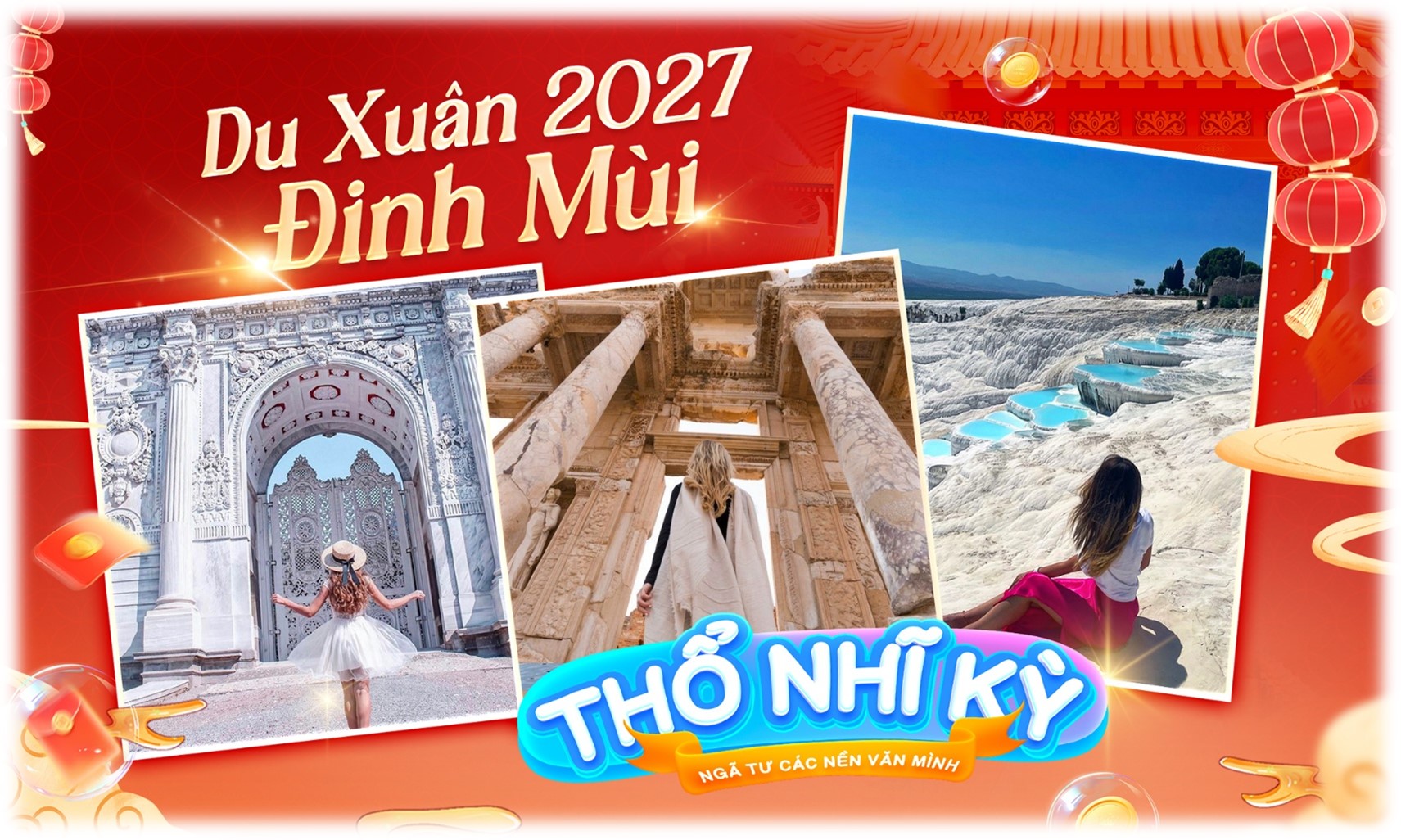 TOUR THỔ NHĨ KỲ DU XUÂN ĐINH MÙI 2027 [10N9Đ]: NGÃ TƯ CÁC NỀN VĂN MINH